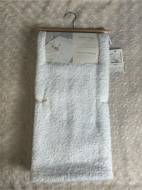 Dreamy Sunday Ultra Soft Feather Finish Baby Blanket White SL Home Fashions NEW